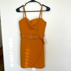Belted mini dress